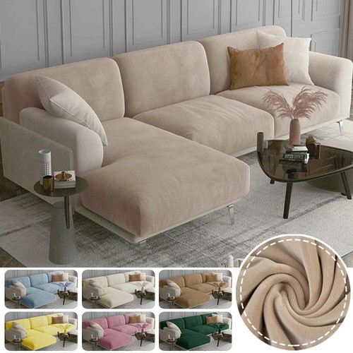 Soft velvet sofa - sofa, cushion