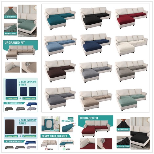 Shaped sofa covers stretch - l-shaped,