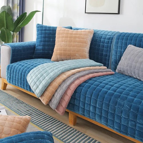 Thick plush sofa covers - thick,