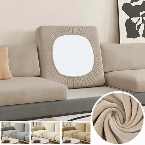Velvet sofa seat - velvet, cushion