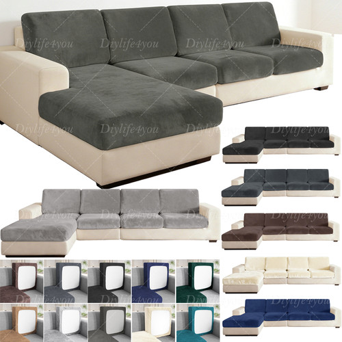 Velvet stretch sofa seat - stretch,