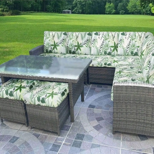 Outdoor tropical print sofa - tropical,